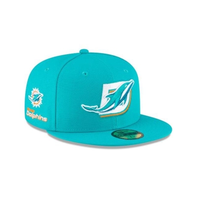 Miami Dolphins Gorra | New Era NFL Logo Mix 59fifty Fitted Cap Mexico - Azules